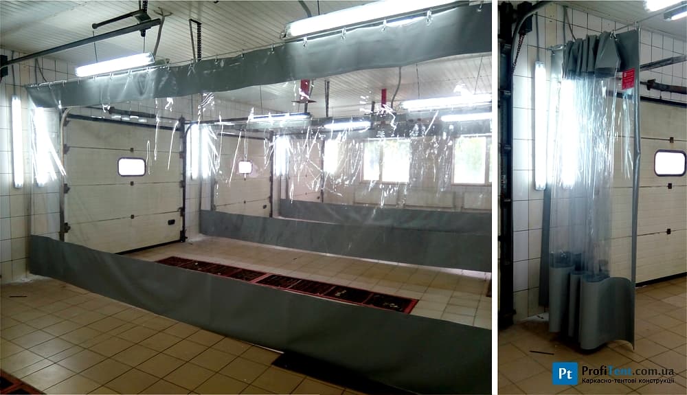 ПВХ штора для автомийки