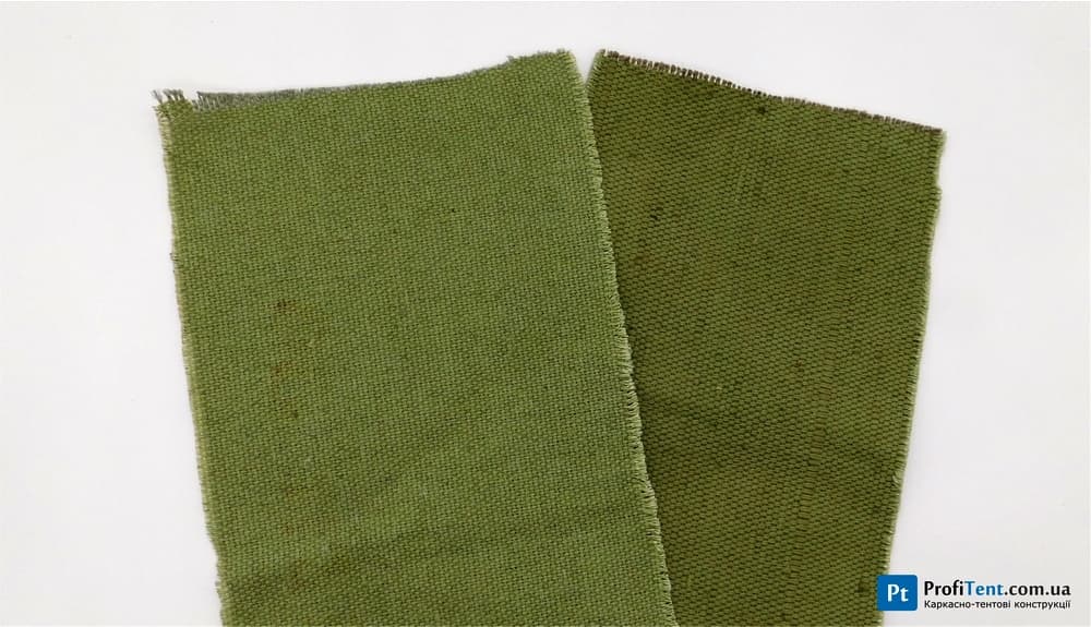 Види, колір брезентової тканини