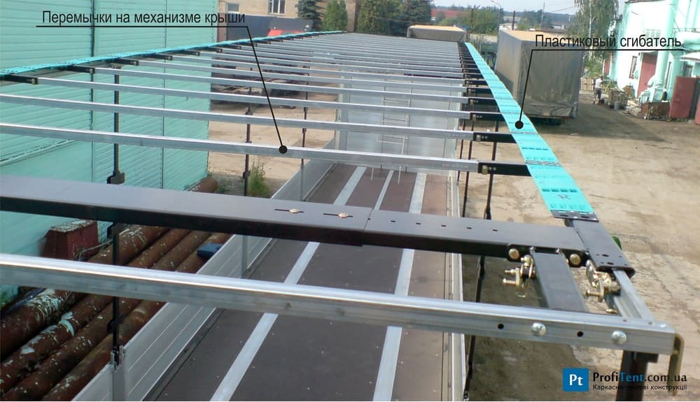 Виготовлення зсувного даху на напівпричіп