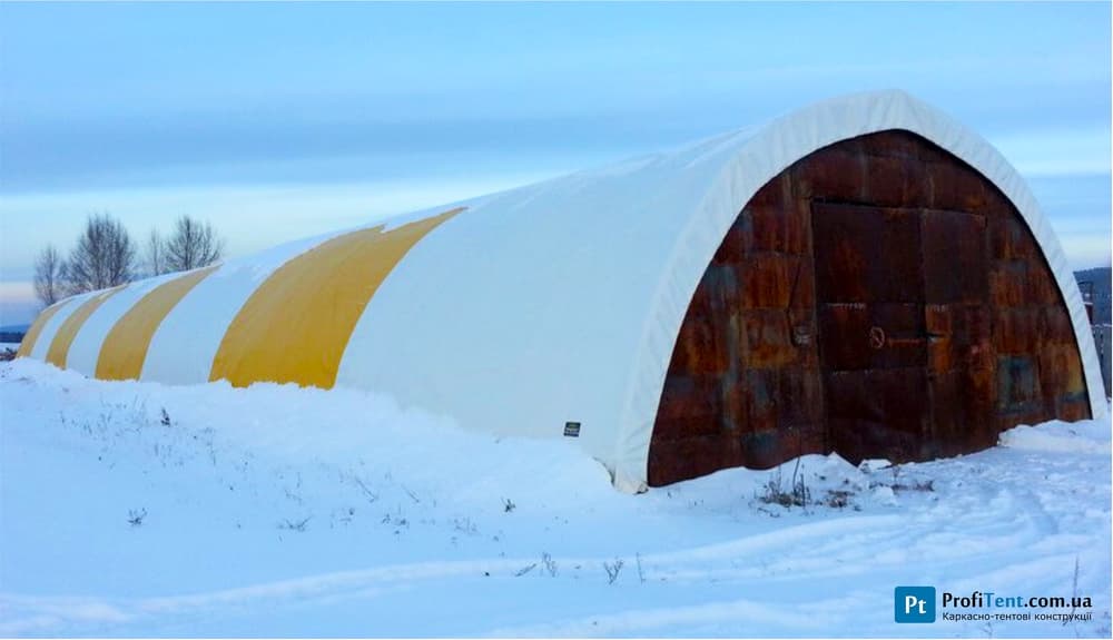 Ремонт покрівлі на арочному ангарі