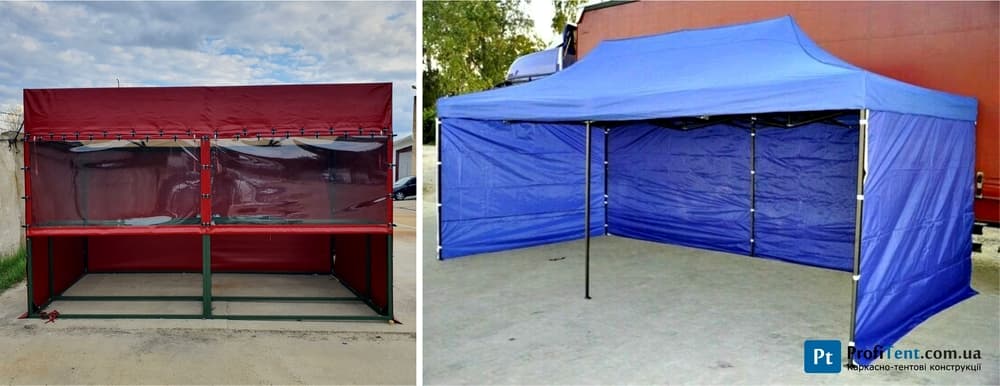 Торгова палатка, розсувний шатер