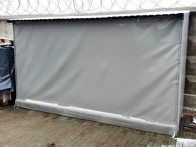 Тент для укрытия дров фото