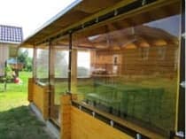 шторы пвх для беседок, веранди террас фото