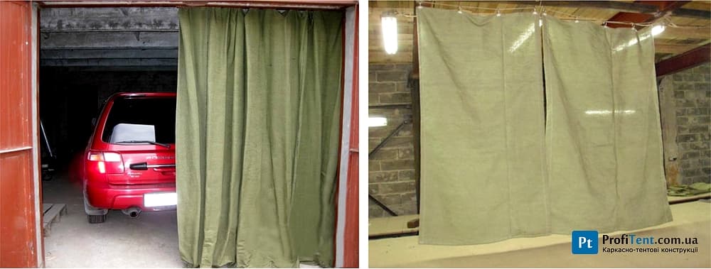 Брезентовые шторы