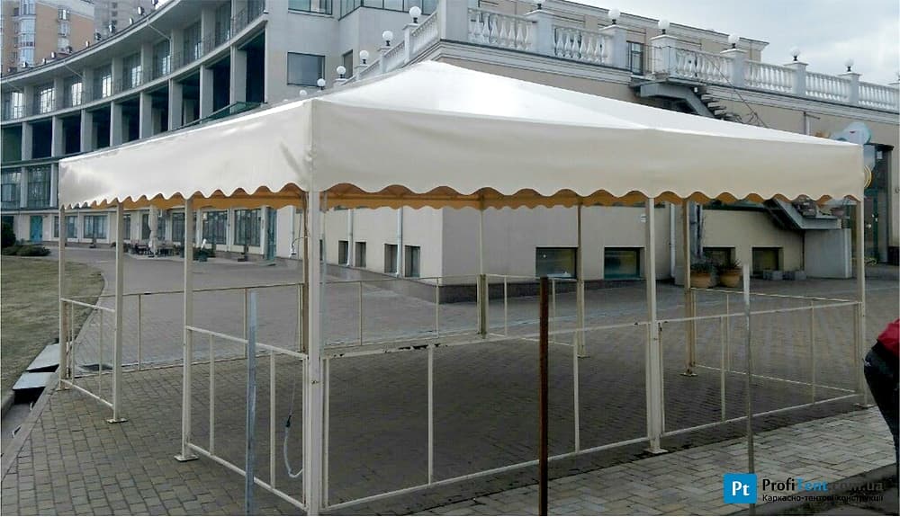 Изготовление тентового навеса