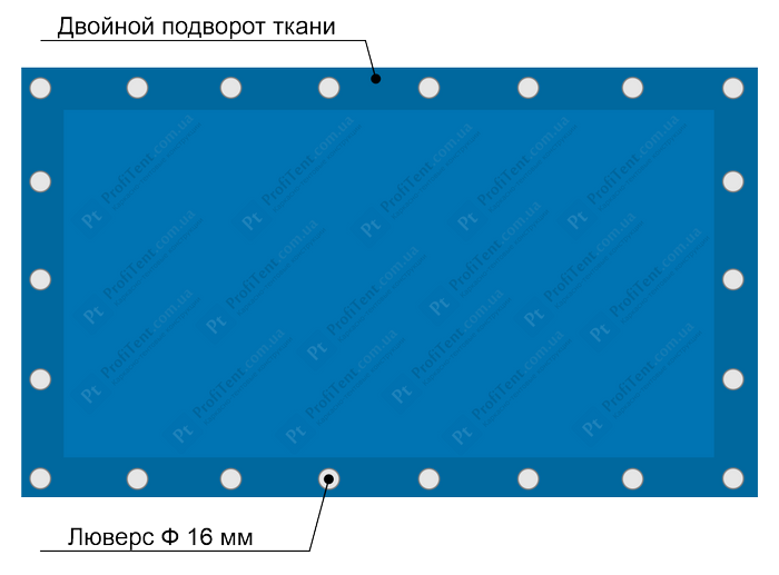 Стандартный тент-накидка
