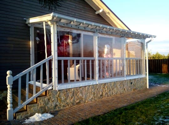 Шторы ПВХ для террасы фото